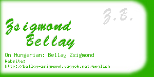 zsigmond bellay business card
